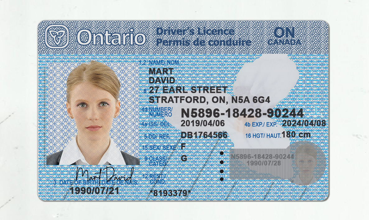 Buy Fake Ontario Driver License